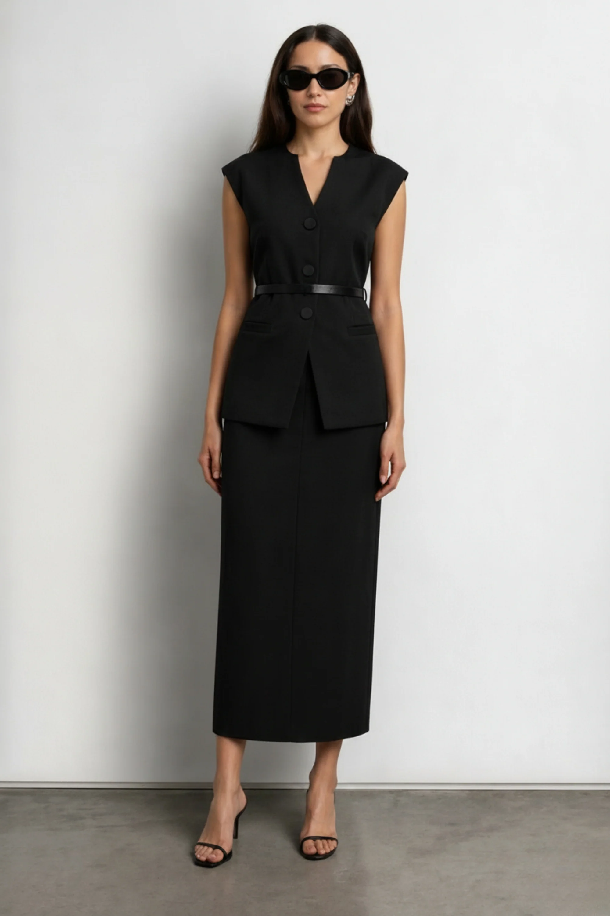 Black Magic Waistcoat Skirt Co-ord Set